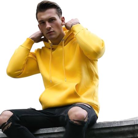 Moletom preto cheap e amarelo