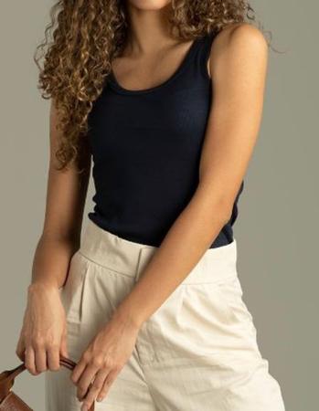 Blusa feminina canelada nadadora moda influencer - Filo Modas Imagem de Blusa feminina canelada nadadora moda influencer