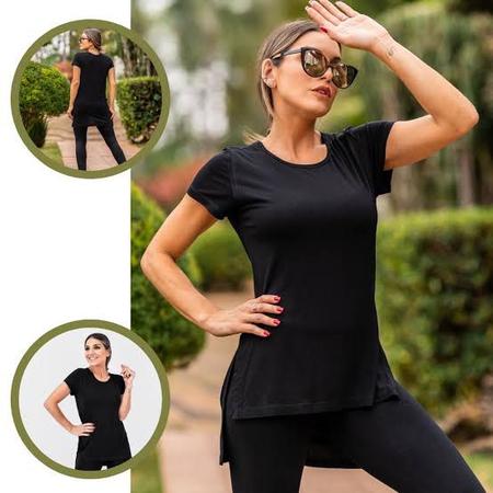Blusa Feminina Comprida De Academia Vest Legging Fitness tracos