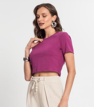 Imagem de Blusa Feminina Em Cotton Leve Endless Roxo