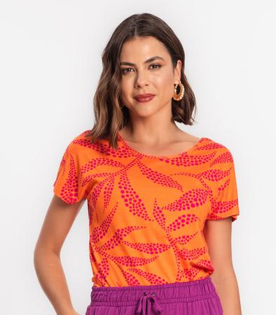 Imagem de Blusa Feminina Em Viscose Rovitex Laranja