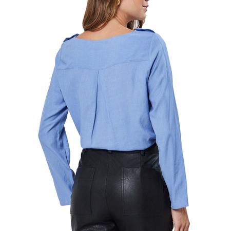 Imagem de Blusa Feminina Infini ML Azul Claro - 34235