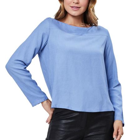 Imagem de Blusa Feminina Infini ML Azul Claro - 34235