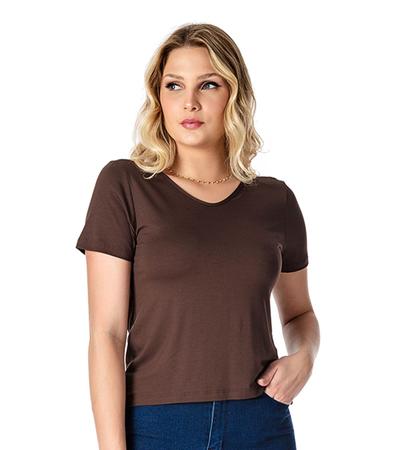 Blusa cor best sale marrom