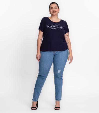 Imagem de Blusa Feminina Plus Size Everything Secret Glam Azul