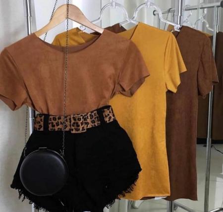 blusa curta na moda