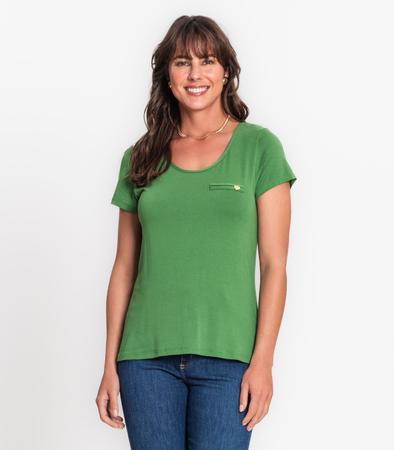 Imagem de Blusa Feminina Viscotorcion Básica Rovitex Verde