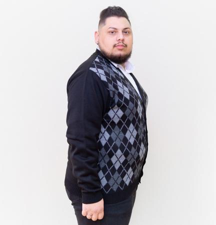 Blusa Frio Casaco Masculino Su ter Escoc s Tricot Plus Size