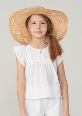 Comprar Blusa Infantil de Lese Bia Branco - Mini Piks