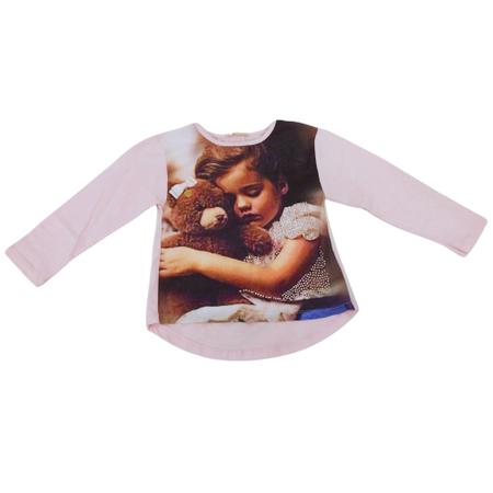 Imagem de Blusa manga longa infantil com Brilho Petit Cherie Rosa