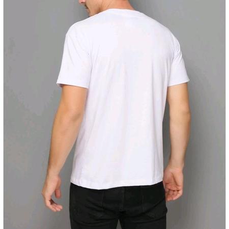 Imagem de Blusa masculina básica manga curta gola redonda lisa tecido algodão