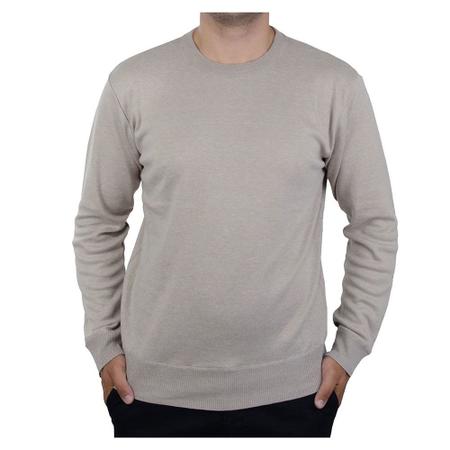 Imagem de Blusa Masculina Broken Rules Sueter Tricot Bege - 590160