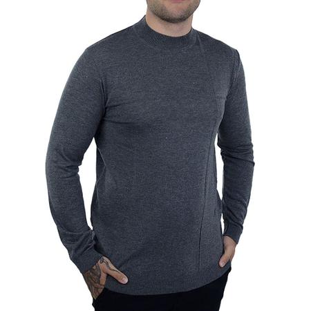 Imagem de Blusa Masculina Highstil Sueter Tricot Cinza - 013046