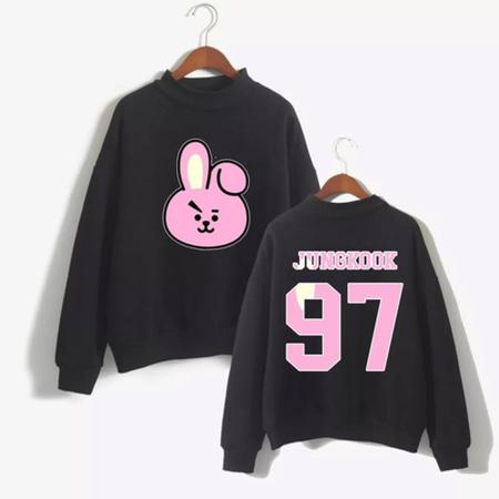 Imagem de Blusa Moletom Bts Bt21 Cooky Jungkook 97 Kpop Gola Redonda