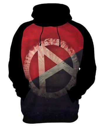 Imagem de Blusa Moletom Canguru Punk Anarquia Comunismo 5_x000D_