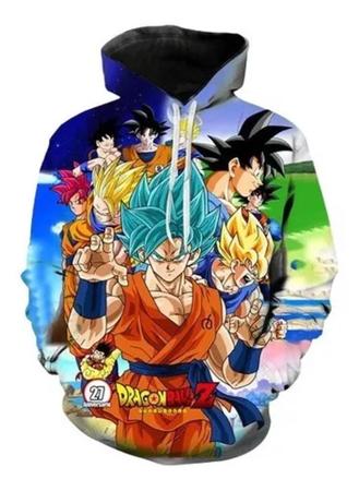 Blusa Moletom Full 3d Anime Dragon Ball Goku Saiyajins Dbz - HELP