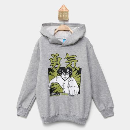 Imagem de Blusa Moletom Infantil Kamylus Anime com Capuz Menino