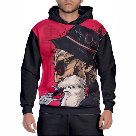 Blusa Moletom Masculino Estampado Mestre Kame Dragon Ball Casaco