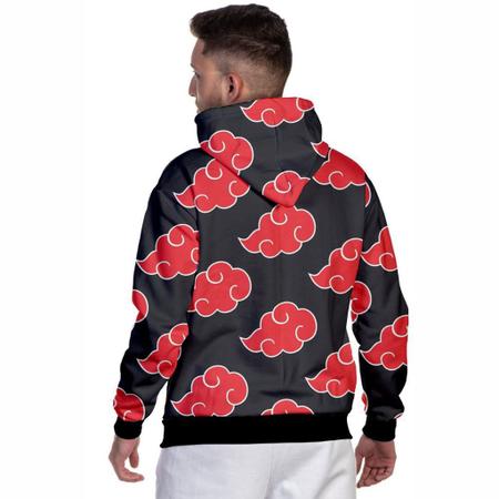 Anime Akatsuki Nuvem Símbolos Imprimir Homens Hoodies Moleton