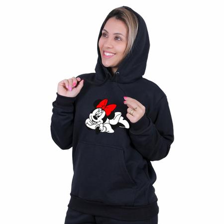 Blusa Moletom Minnie Adulto E Infantil Lan amento Milene Store