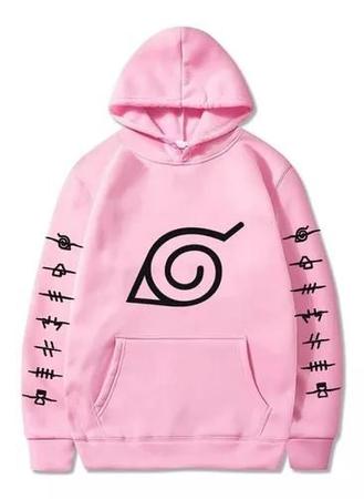 Blusa Moletom Naruto Itachi Uchiha Anime Vilas Renegadas - Rosa