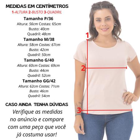 Imagem de Blusa Mullet Tampa Bumbum Feminina Básica Viscose Lisa Slim 3027.C1