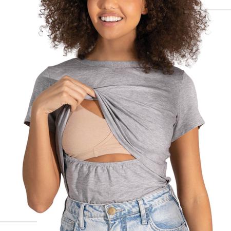 Blusa Para Amamentar Roupa Gr vida Gestante Amamenta o Beb