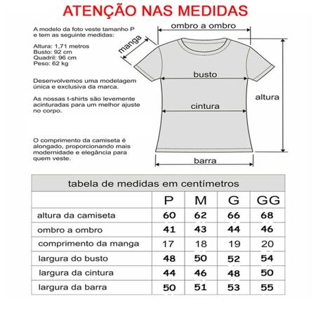 Blusa T-shirt Camiseta Feminina Estampada Várias Estampas 65 - megan basic Imagem de Blusa T-shirt Camiseta Feminina Estampada Várias Estampas 65