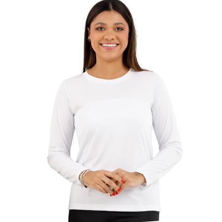 Imagem de Blusa Térmica Proteção UV+50 Suplex Ultra Leve Moda Primavera Verão Slim Fit Feminina 3060A