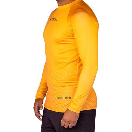 Imagem de Blusa Treino Manga Longa Masculino Free On Sand Laranja