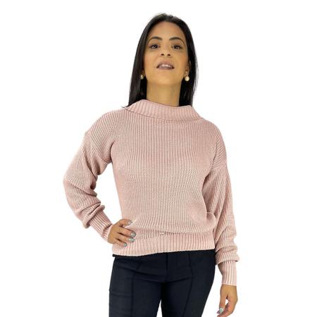 Imagem de Blusa Tricot Feminina Manga Bufante Social