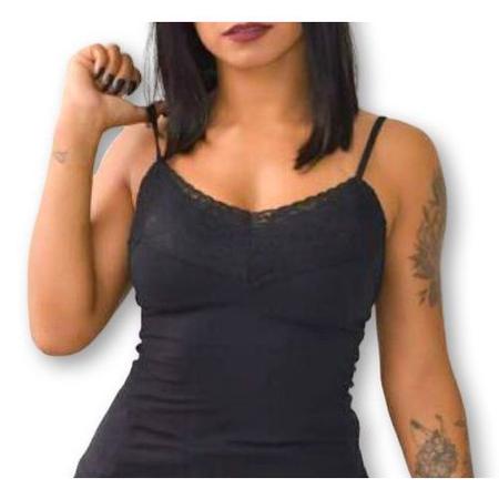 Imagem de Blusa viscolycra confortável sem bojo decote gripir alça fina feminina estilo