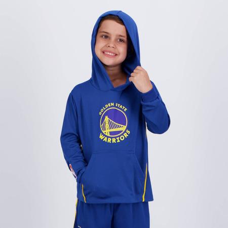 Imagem de Blusão NBA Golden State Rain Infantil Azul