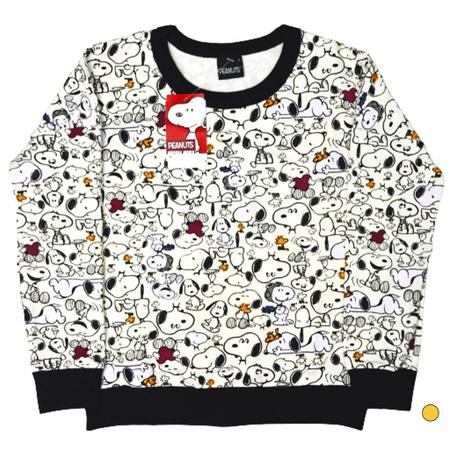 Imagem de Blusão Snoopy Moletom Menina Malwee Kids Off White REF 78545