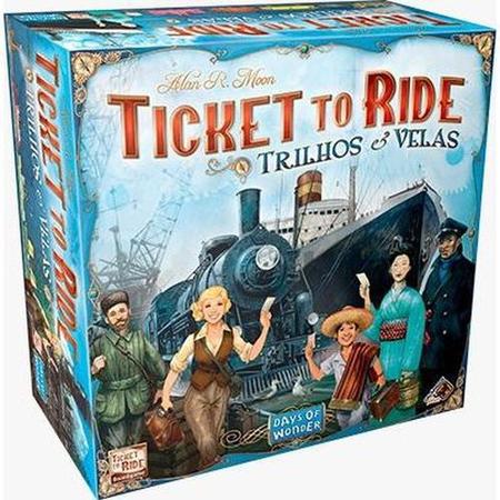 Ticket to Ride Trilhos e Velas - Jogo de Tabuleiro - Galápagos Jogos  (PT-BR)