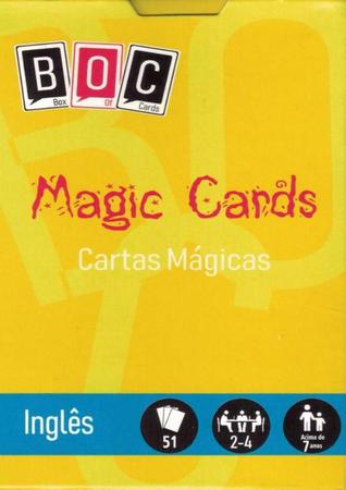 BOC Magic Cards Cartas Magicas Jogo de Cartas em inglês BOC Box of Cards -  Deck de Cartas - Magazine Luiza