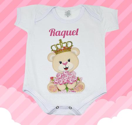 Imagem de Body Baby Branco Personalizado Ursinha Princesa