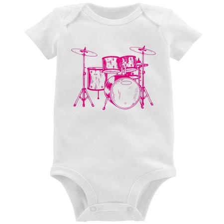 Imagem de Body Bebê Bateria Música (rosa) - Foca na Moda