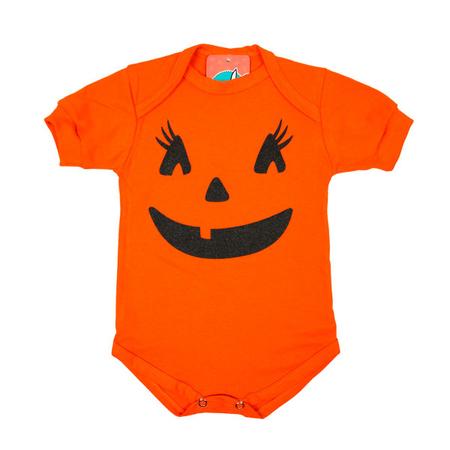 Imagem de Body Bebê Fantasia Halloween Abóbora Menina + Saia