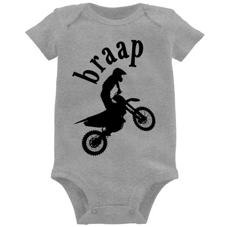 Body Bebê Motocross Braap