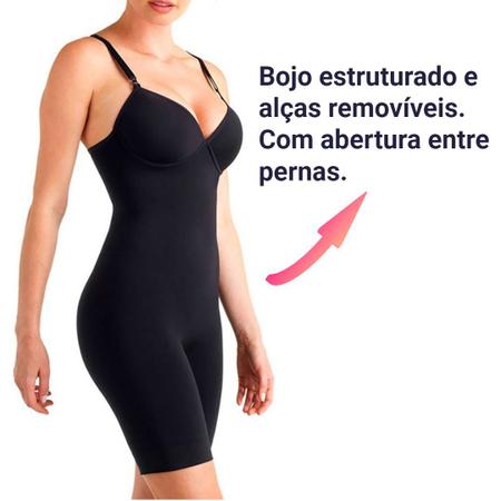 Imagem de Body Cinta Modeladora Lupo Com Bojo E Alça Removivel - 47100