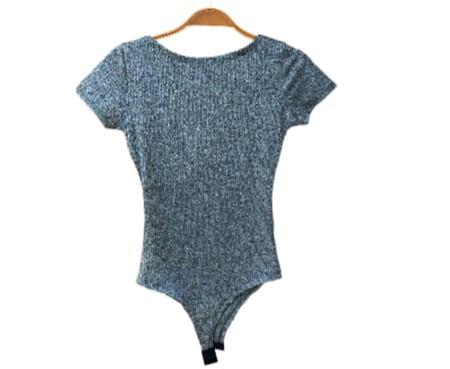 Body feminino canelado manga curta decote argolas moda feminina - Filo Modas Imagem de Body feminino canelado manga curta decote argolas moda feminina