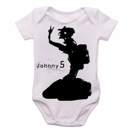 Imagem de body nenê criança roupa bebê Johnny 5 robô