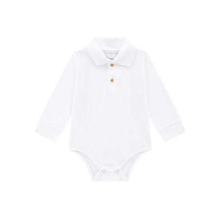 Imagem de Body Polo Básico Bebê Menino De Cotton Brandili Baby Branco