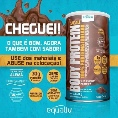 Imagem de Body Protein Cacau 600g Equaliv 