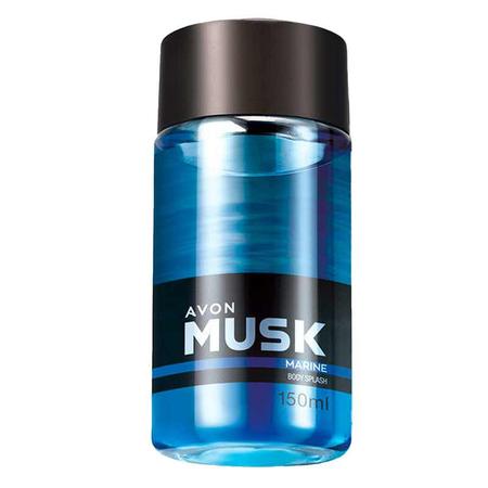 Body Splash Masculina Avon Musk Marine 150ml Imagem de Body Splash Masculina Avon Musk Marine 150ml