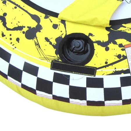 Imagem de Boia de Reboque Para Esportes Aquáticos NTK Jet Disk - 1 Pessoa - Amarela/Vermelha