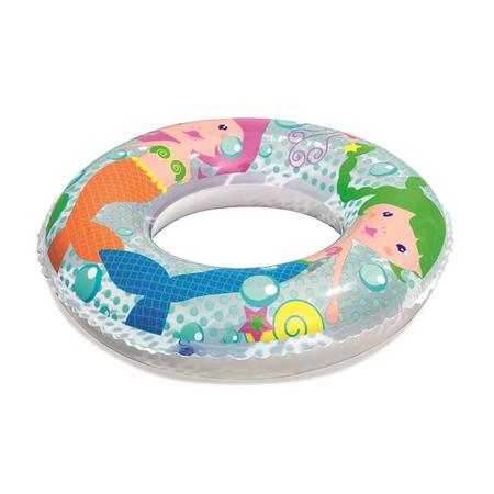 Imagem de Boia Inflável Circular de 51cm Infantil Seres do Mar Bestway