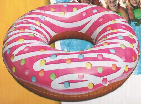 Imagem de Boia Inflável Donut Rosa Rosquinha CRX 108 cm Cod OD99602