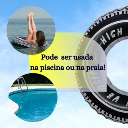 Imagem de  Boia pneu 84 cm inflavel piscina praia redonda adulto e criança